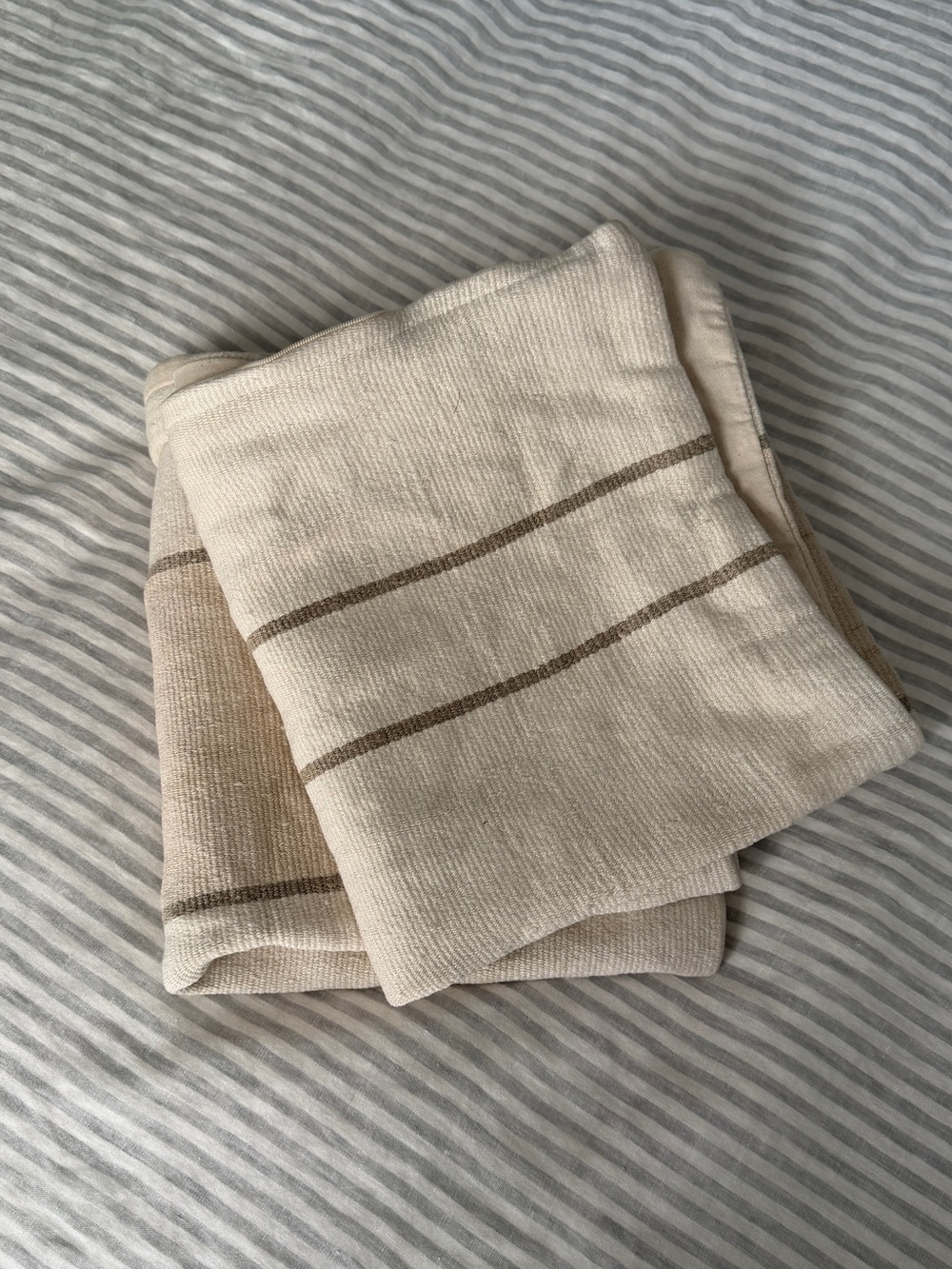 2 POTTERY BARN pillow covers